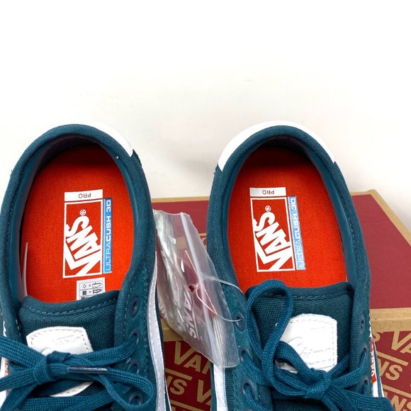 VANS Chima Pro 2 Prime Atlantic Blue Suede Sneakers Women’s Size 8.5 VN0A3MTI0QU - Picture 5 of 11